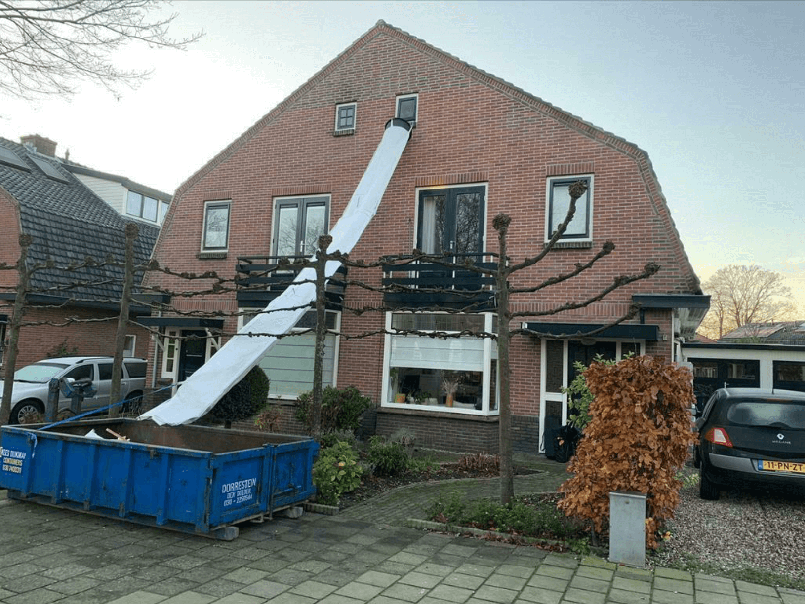 Stortslurf foto 30 Schuttrutsche mieten